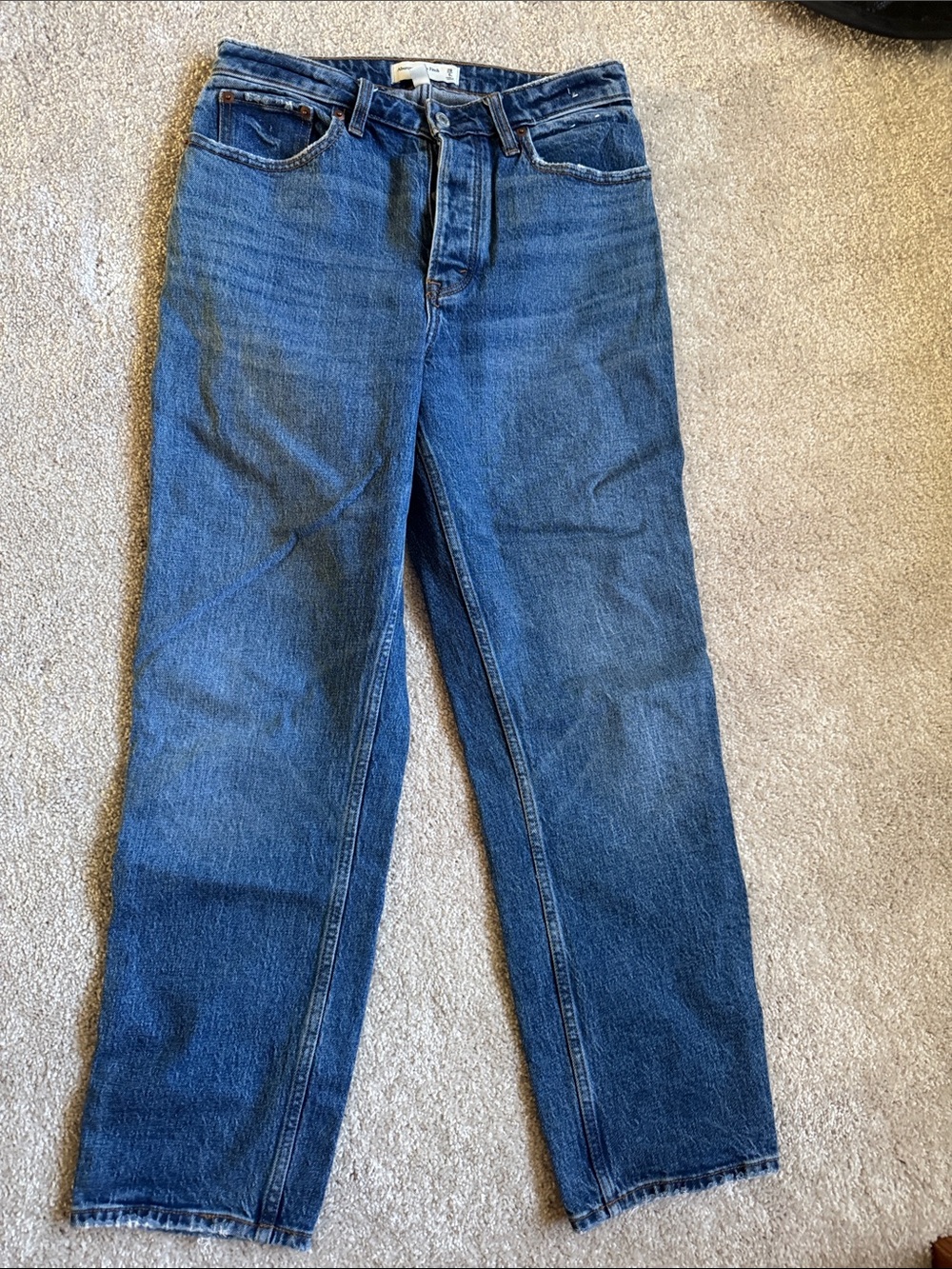 Abercrombie & Fitch Curve Love The Dad High Rise Women’s Jeans